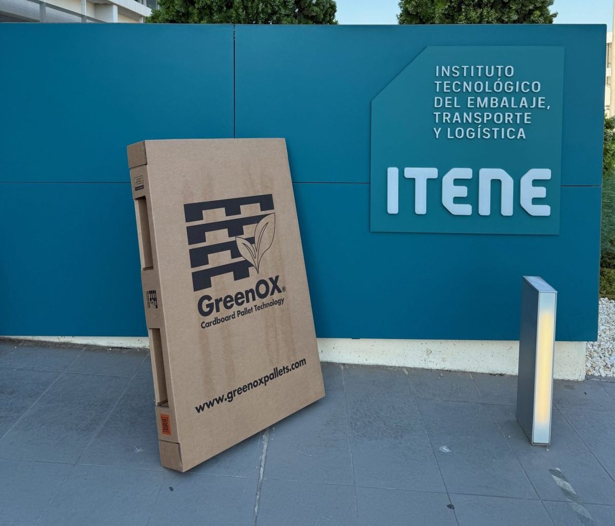 Cardboard pallet at ITENE